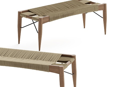 New Chinese Style Stool Rope Bench model