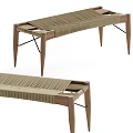 New Chinese Style Stool Rope Bench 3d model