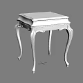 Elegant Black Corner Table With Gold Accents And Curved Carved Legs