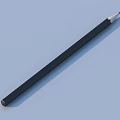 Black Fabric Pencil Holder With Multiple Pencils And Pen On Light Blue Background