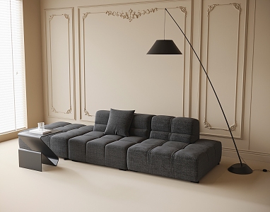 Modern Multiplayer Sofa Floor Lamp 3d model