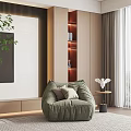 Modern Lazy Sofa light green Lazy Sofa 3d model