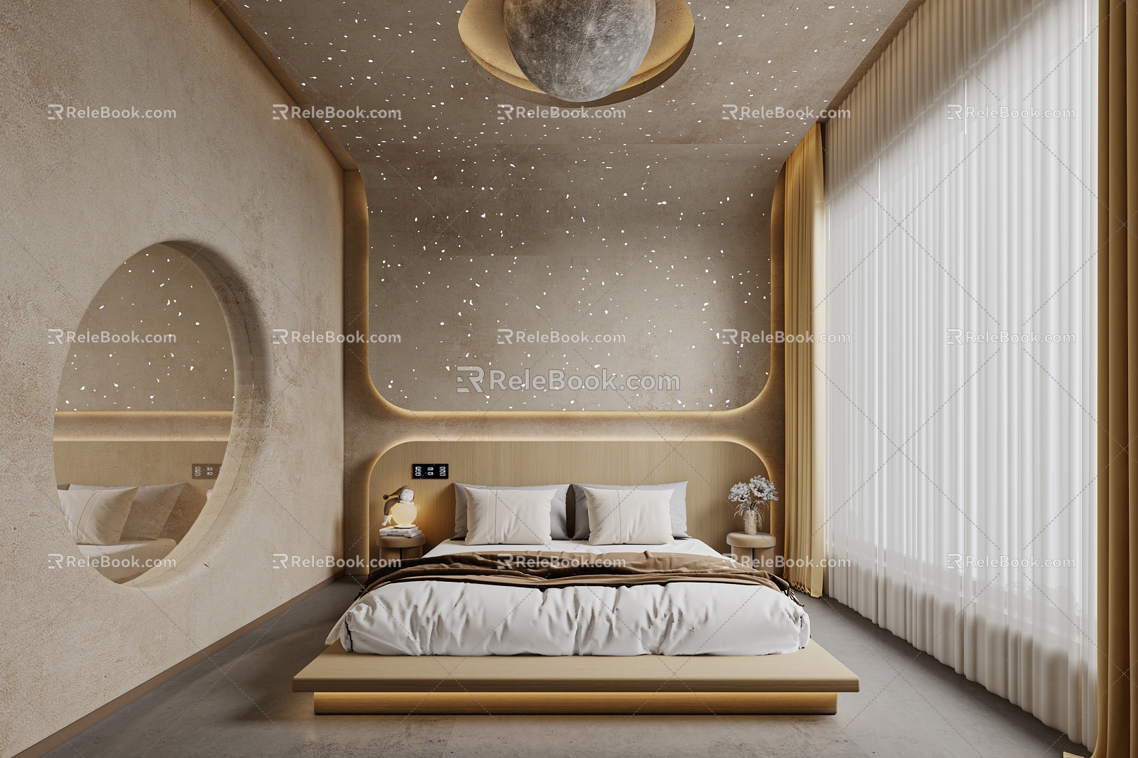 Quiet Wind Star Room 3d model