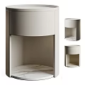 Modern Bedroom Nightstand Design With Sleek Marble Top And Open Storage Shelf