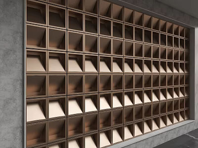 Modern background wall 3d model
