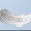 White Soft Protective Mask Featuring Breathable Mesh Filter Layer Design