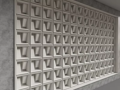 Modern background wall 3d model