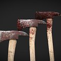 Blood Fire Axe 3d model