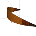 High Quality Curved Wooden Playground Equipment Slide for Kids Outdoor Play