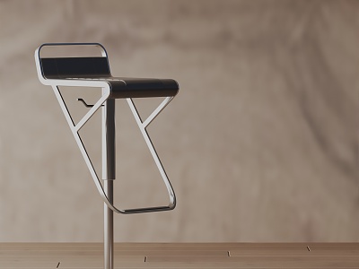 Modern Bar Chair 3d model