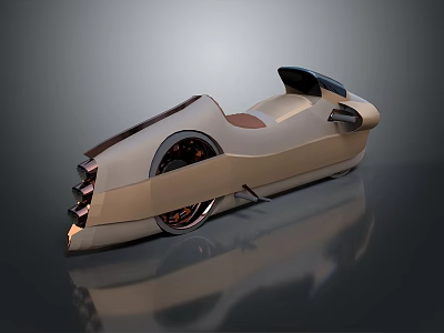Modern Motorcycle Jet Motorcycle Science Fiction Motorcycle Concept Motorcycle Flying Car 3d model