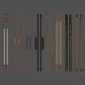Stylish Metallic Handles With Various Decorative Designs For Cabinets And Doors