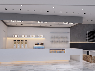 Modern Beverage Shop 3d model