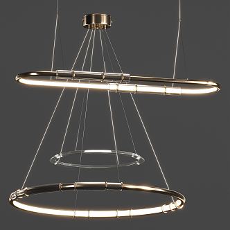 Modern Chandelier Simple Chandelier Combination 3d model