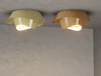 Middle style bedroom ceiling lamp 3d model