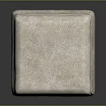Light Gray Stone Pedestal With Square Base Carved Details And Decorative Edges