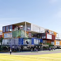 Container Camp Container Park Container Hotel 3d model