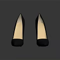 Elegant Black Pointed Toe High Heels With Red Heel And Stylish Design