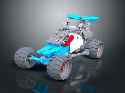 Modern Toy Car All-terrain Vehicle Four-wheeler Beach Car 3d model