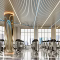 Luxurious Modern Gym Interior With Fitness Equipment And Health Sign