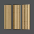 Bamboo Room Dividers with Vertical Slats for Modern Interior Partition Design