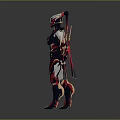Mythical Character With Creature Inspired Armor Elaborate Headpiece And Biomechanical Wings