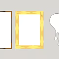 Various Designed Wall Mirrors Including Gold Geometric Frame And Heart Shaped With Dripping Edge