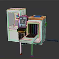 Building Construction 3D Printer With White Orange Design And Display Screen Tray Platform