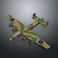 Cosmic Aerospace Aircraft Model Featuring Camouflage Design And Wing Markings