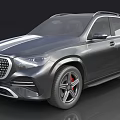 Gray Mercedes SUV With Modern Streamlined Body Front Grille And Large Alloy Wheels