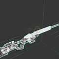 Tactical Sniper Rifle With Long Barrel Scope And Detailed 3D Model Design