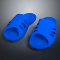Blue Casual Lightweight Slippers With Ventilated Holes And Comfortable Design