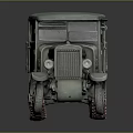 Vintage Green Tracked Truck Model Showcasing Classic Retro Military Body Design Details