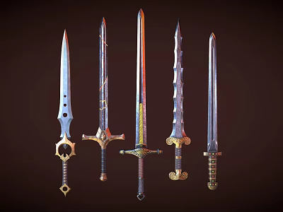 Weapon Sword Series 3d model