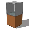 Modern Black and Brown Wooden Metal Shelf Unit with Minimalist Design