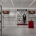 PONY Clothing Store Modern Interior With Mannequins And Fashion Display Racks