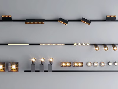 Modern Downlights and Spotlights with Various Styles for Indoor Ceiling Lighting 3d model