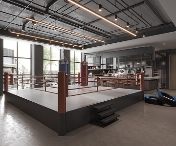 Modern Gym 3d model