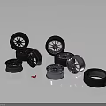 Premium Automotive Parts Including Alloy Rims And Durable Rubber Tires