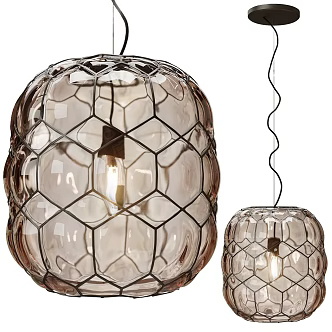GALAPAGOS gray chandelier 18w 3d model
