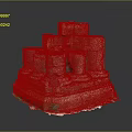 Ancient Wooden And Stone Stacked Building Components With Cylindrical Square Blocks And Mossy Base