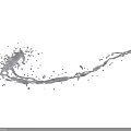 Stylish Garden Ornament With Dynamic Water Splashes And Flowing Trails Design