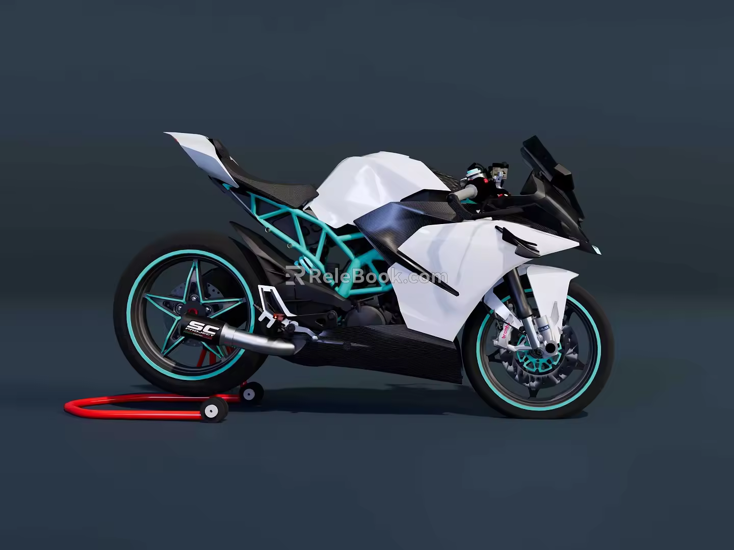 Motorcycle Highway Racing RC390 3d model