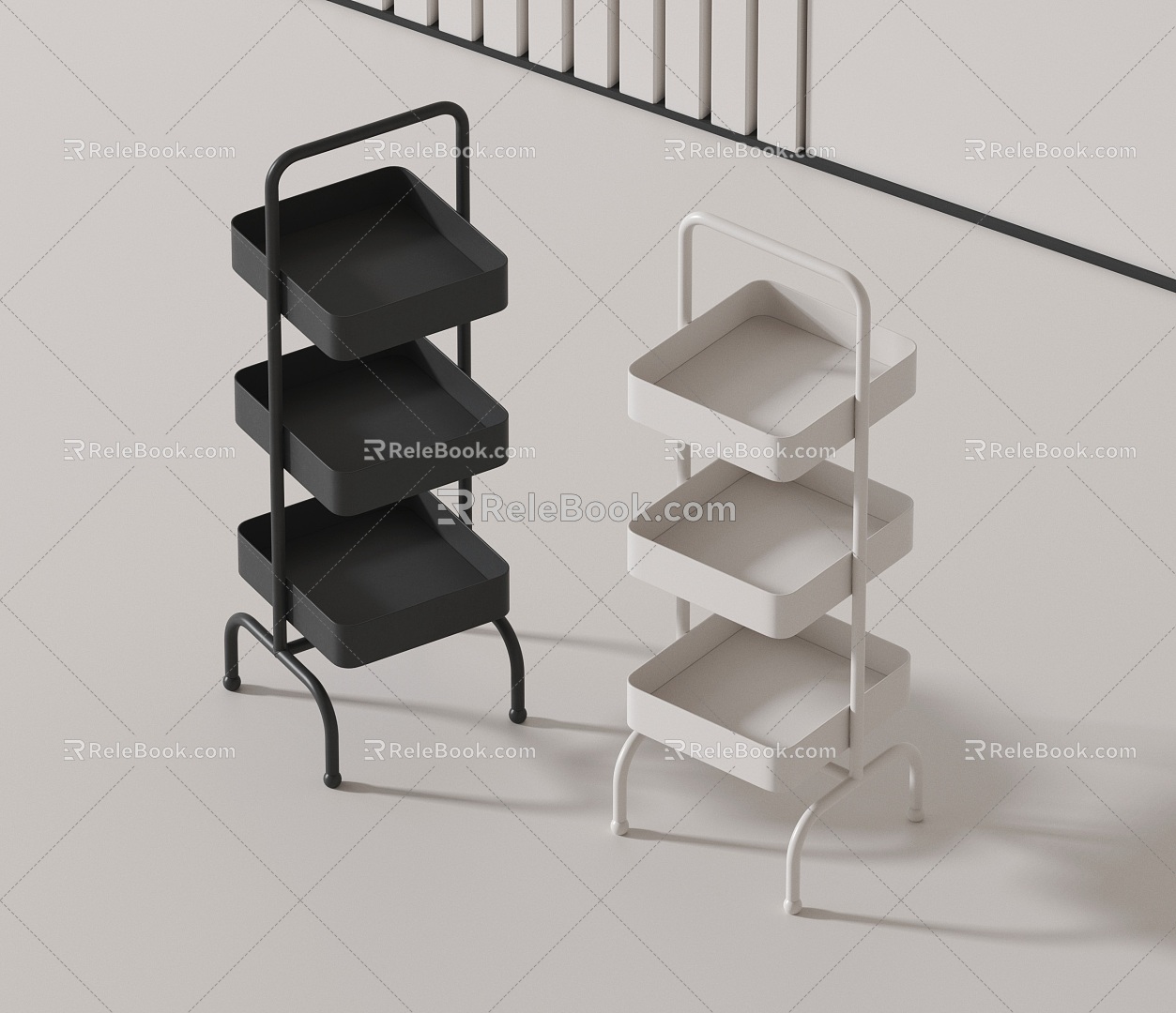 Modern Storage Rack 3d model