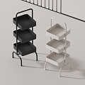 Modern Storage Rack 3d model