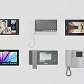 Different Types Of Smart Video Doorbell Devices With Screens And Cameras
