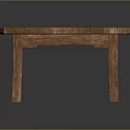 Wooden Square Coffee Table With Natural Wood Grain Surface And Four Legs Design