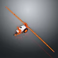 Agricultural Sprayer Equipment With Orange Long Boom White Body And Wheel Design