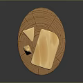 Rustic Wooden Tray Featuring Fresh Cheese Block and Small Cheese Piece