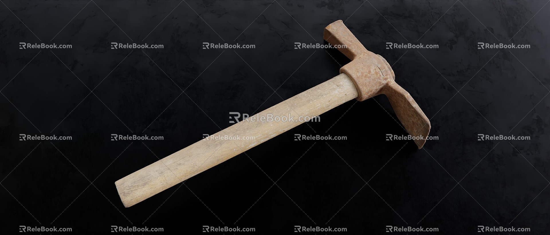 Hoe tools hardware props industry 3d model